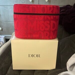 Dior Vibrant Red Makeup Pouch